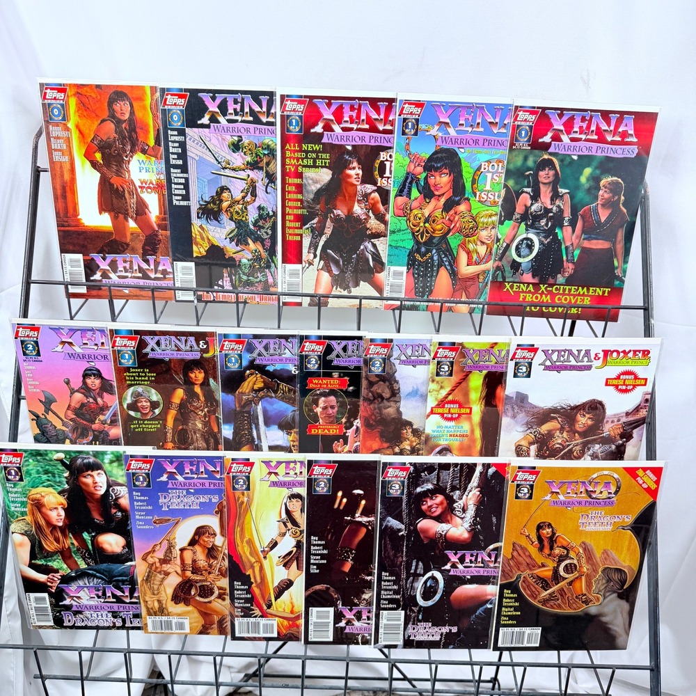Topps Comics Xena Warrior 0-2 Princess Dragon's Teeth 1-3 Joxer 1-3 lot Variants
